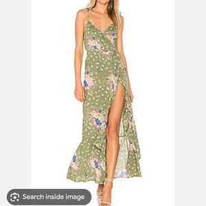 Auguste Eve Market Wrap Maxi Dress olive